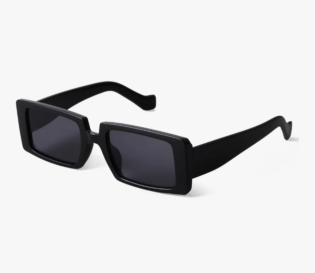 Retro 90s Rectangle Sunglasses – Fashionable for Women | UV400 thumbnail