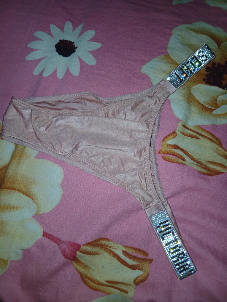 Victoria's Secret Rhinestone Blush Pink Panty thumbnail