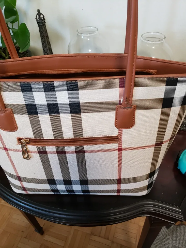 Plaid Tote Bag image indicator(5)
