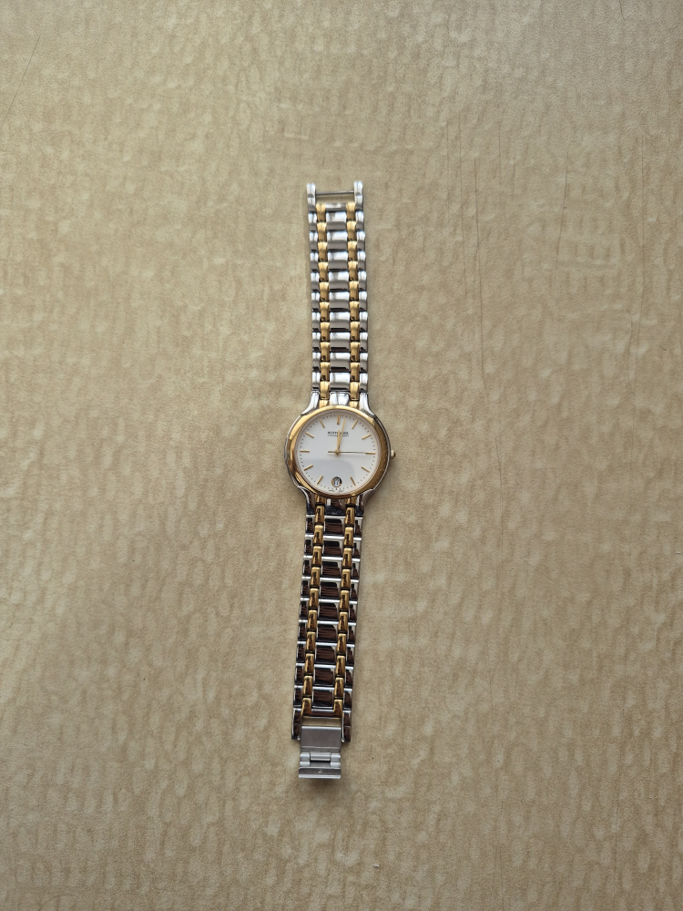 Wittnauer Two-Tone Ladies Watch gold plated sapphire crystal