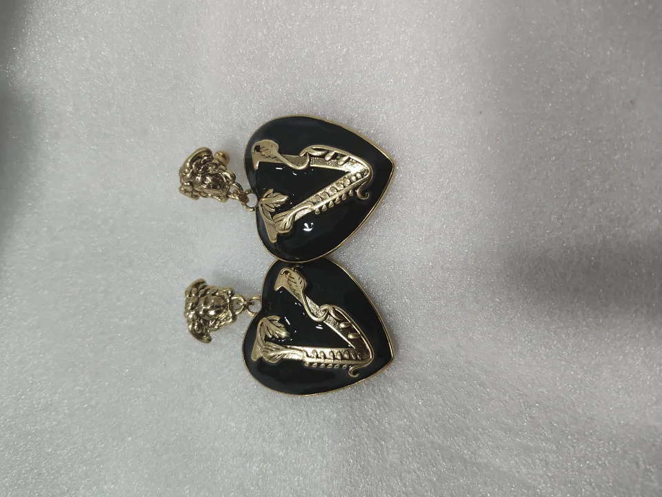Versace Heart Drop Earrings (Sales) image indicator(3)