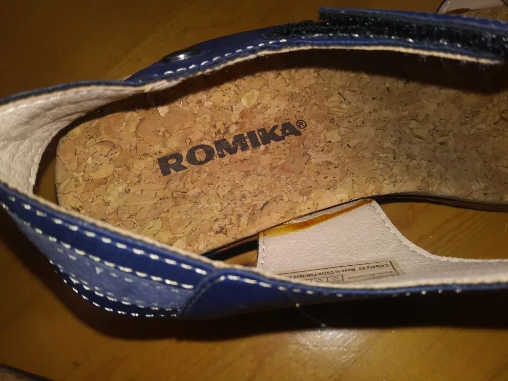 Romika Ibiza 25 Blue Sandals - Size 40 (US 9) image indicator(5)