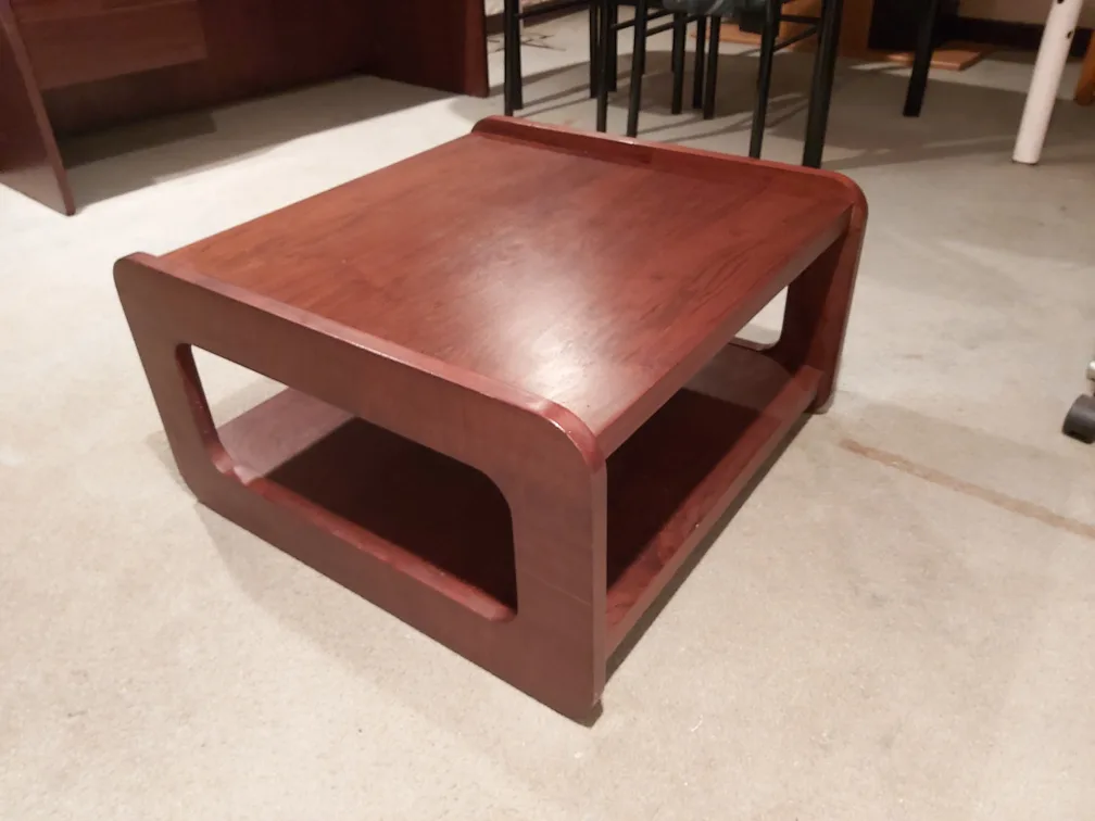 Wooden Coffee Table with Shelf thumbnail