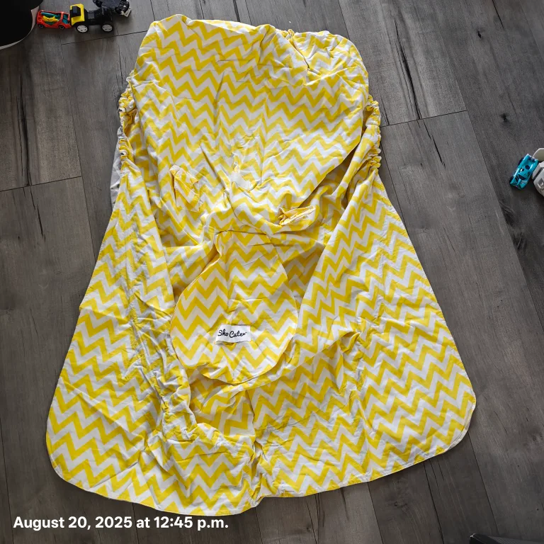 Car Seat Cover - Grey & Yellow thumbnail