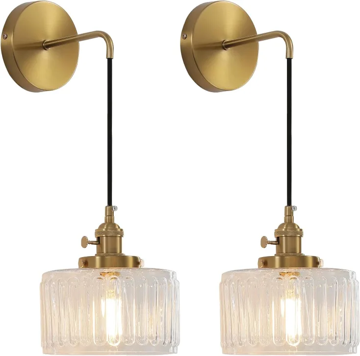 Vintage Wall Sconce Wall Lamps 2 Pack BNIB thumbnail