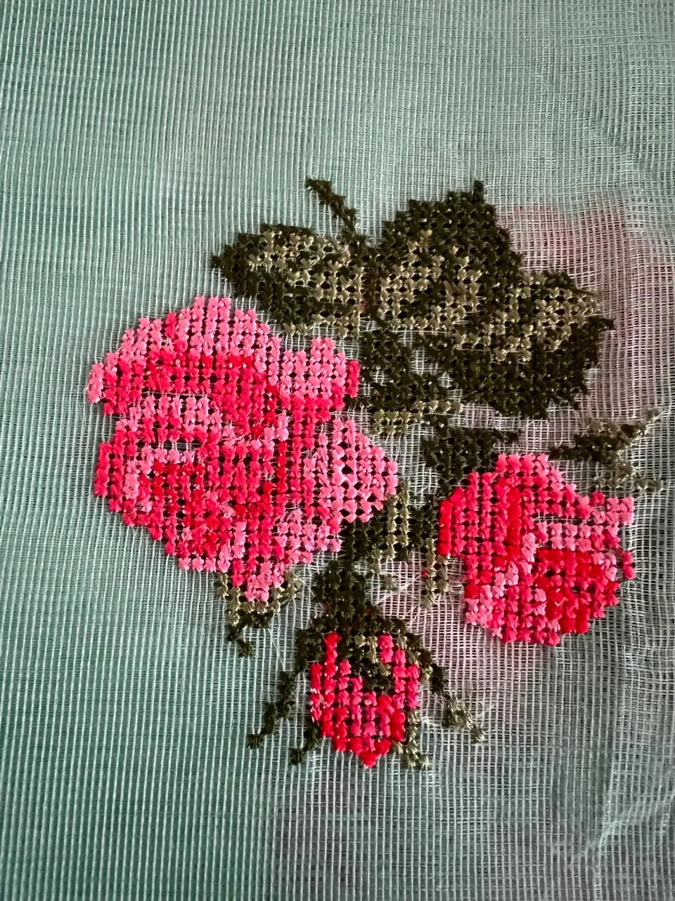 Floral Embroidered Tablecloth Set and Indian dress image indicator(4)