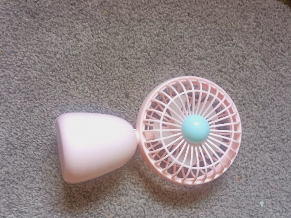 Pink Mini Portable Fan