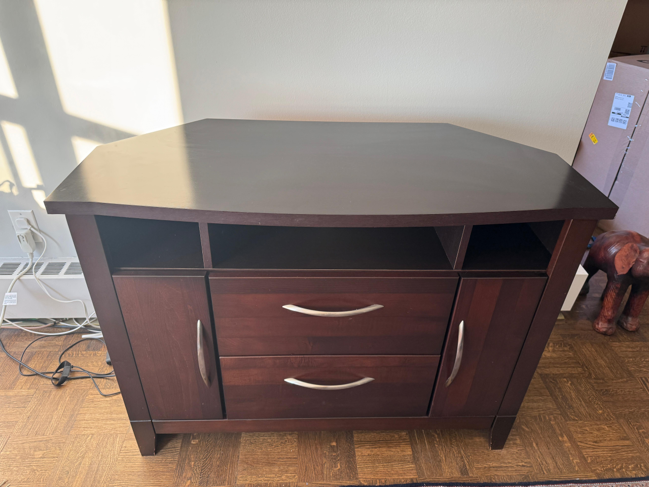 Dark Wood TV Stand - 42" x 20" - photo 2