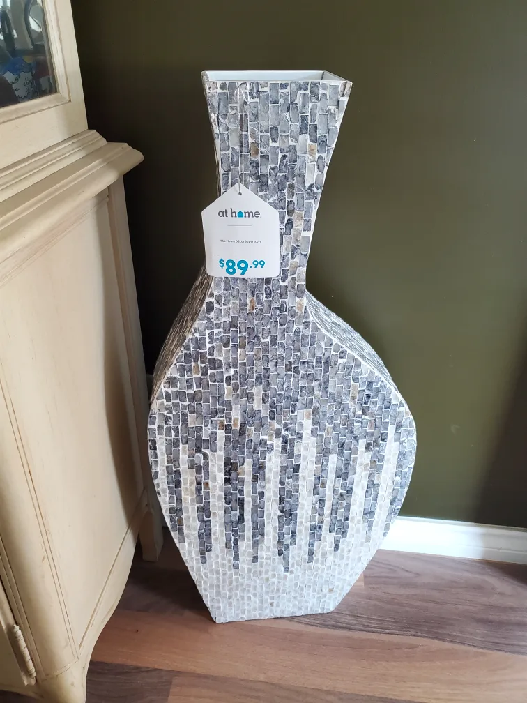 at Home Mosaic Mirror Sculpture Vase thumbnail