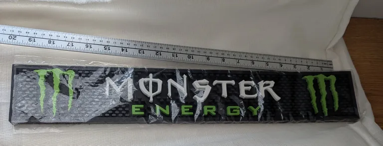 Monster Energy Bar Spill Mat, New 21 inches long thumbnail