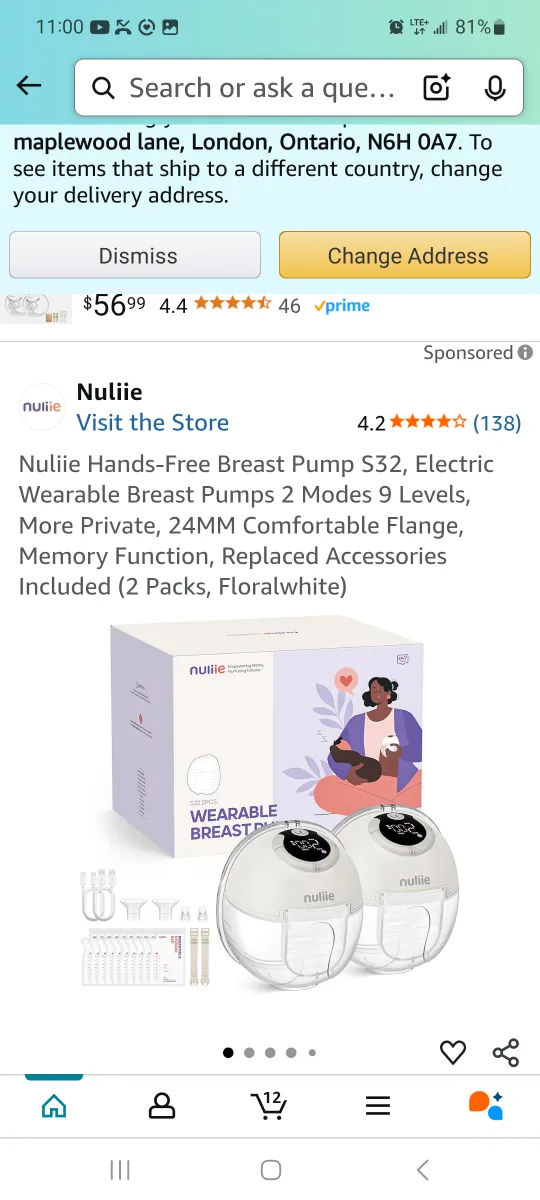 Nuliie S32 Hands-Free Electric Breast Pump brand new image indicator(3)