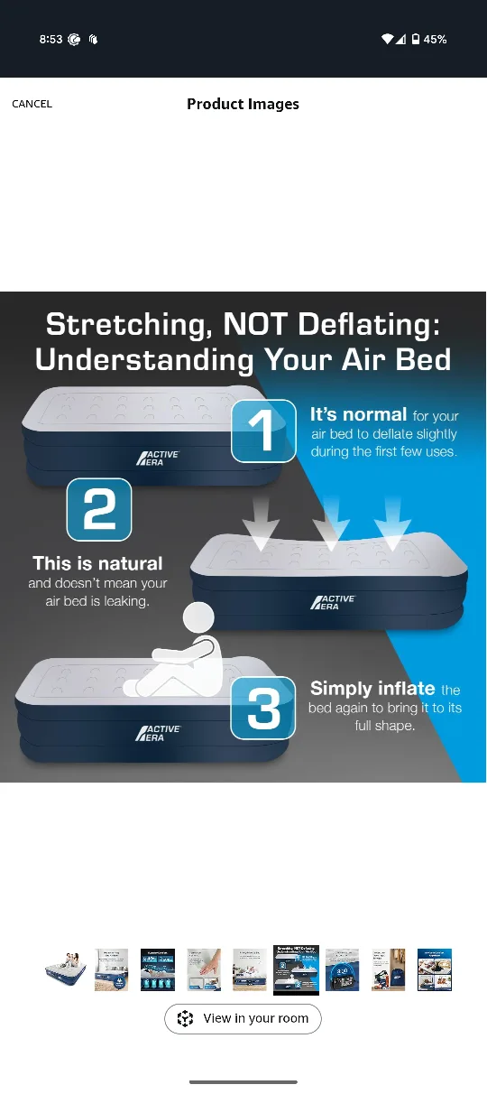 Active Era Queen Size Air Mattress image indicator(4)