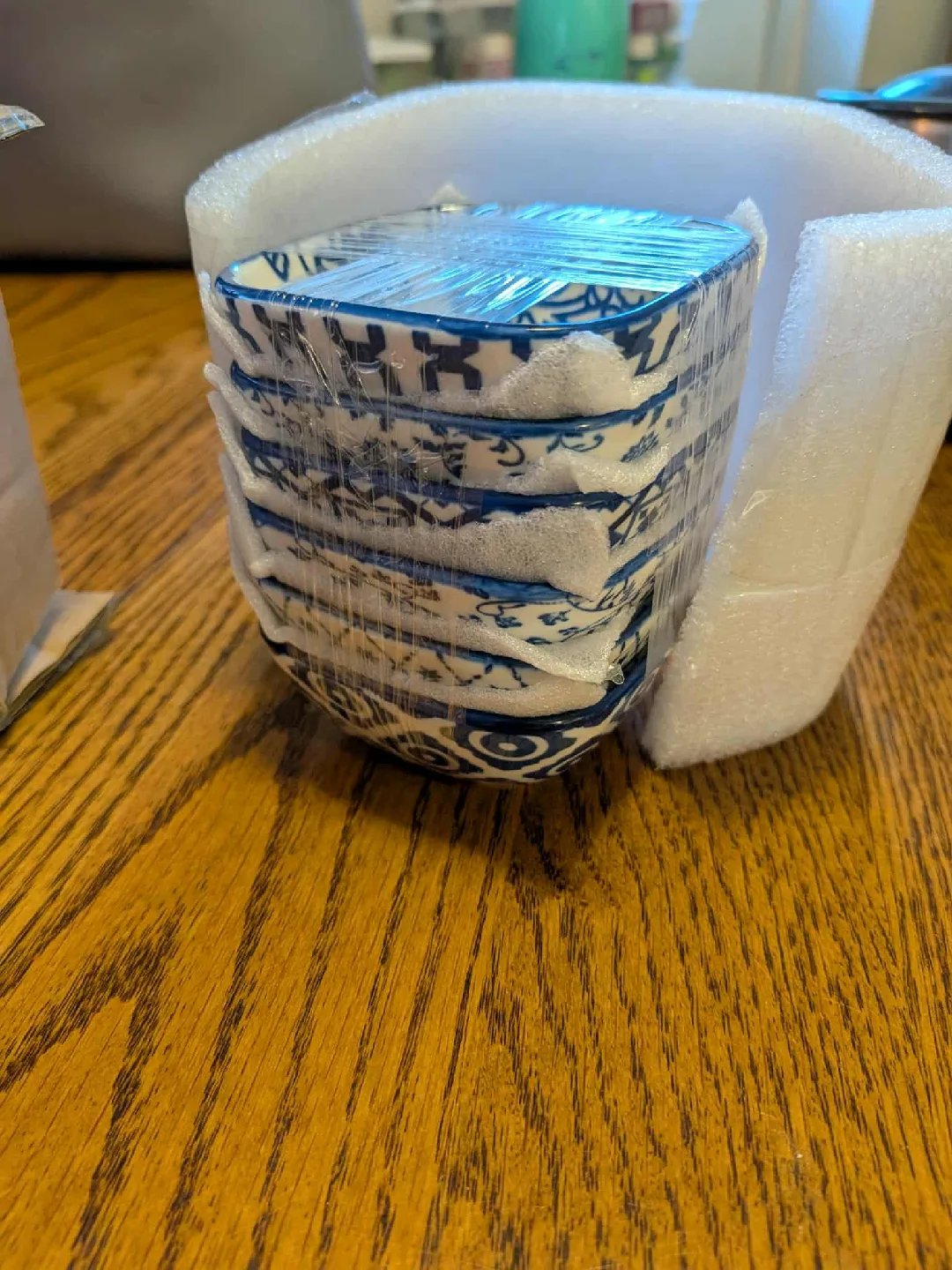 Cerkk Ceramic Square Plates - Vintage Blue thumbnail