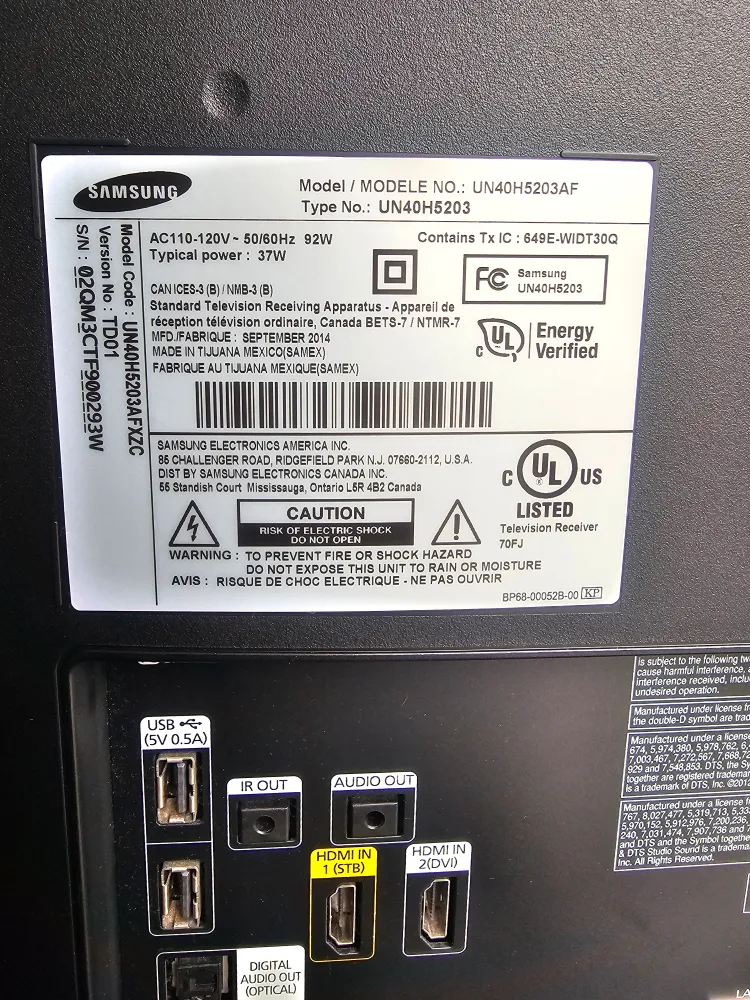 Samsung 40" Smart TV - Model UN40H5203AF image indicator(2)