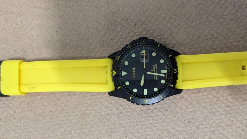 Fossil Watch with Yellow Band thumbnail
