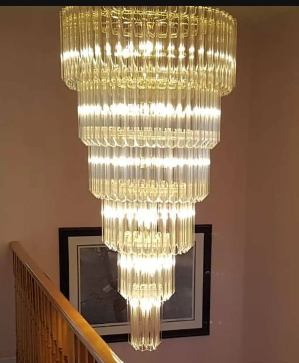 Gold Chandelier - 5 Tier thumbnail