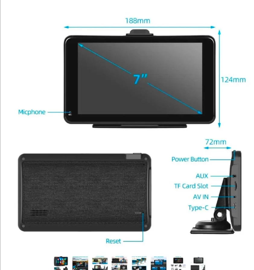 Car Stereo with Apple Carplay & Android Auto image indicator(3)