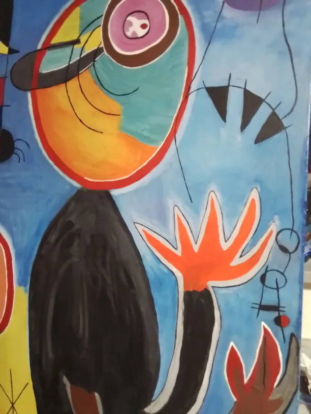 Joan Miró Style Abstract Painting 30 x 40 image indicator(9)