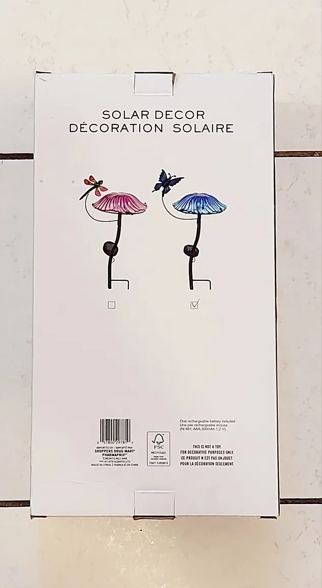 Brand New Blue Butterfly Solar Decor image indicator(2)