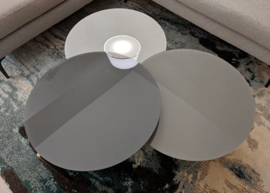 West Elm Round Glass Coffee Table image indicator(2)