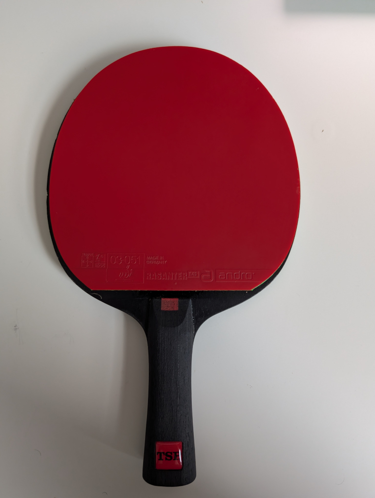 Custom made Table Tennis Racket TSP (Victas) Black Balsa 7.0 - photo 2