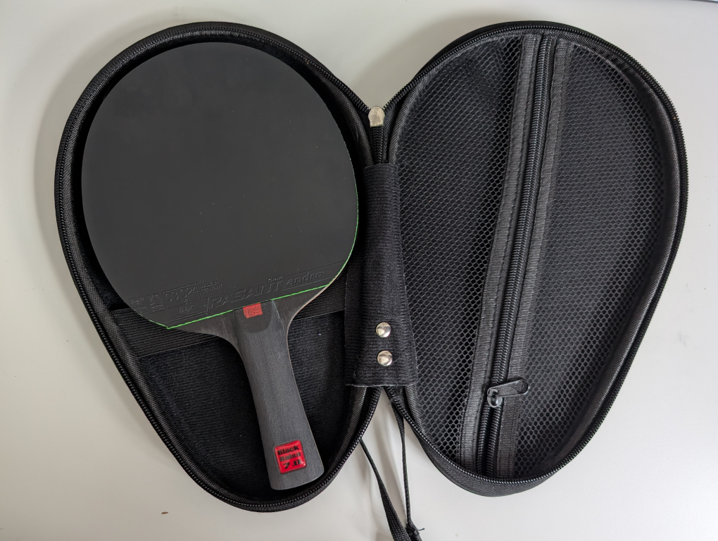 Custom made Table Tennis Racket TSP (Victas) Black Balsa 7.0 - photo 4