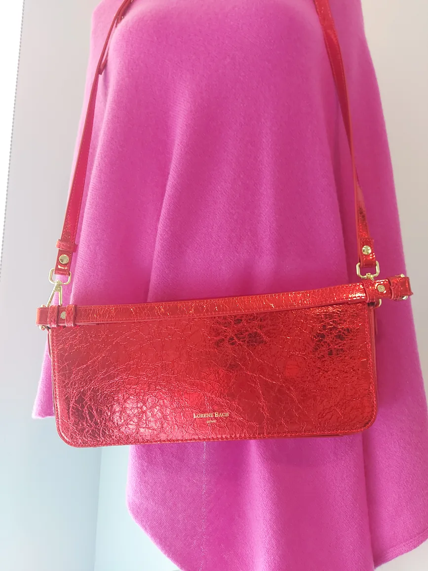 Lorenz Bach Red Metallic Shoulder Bag thumbnail