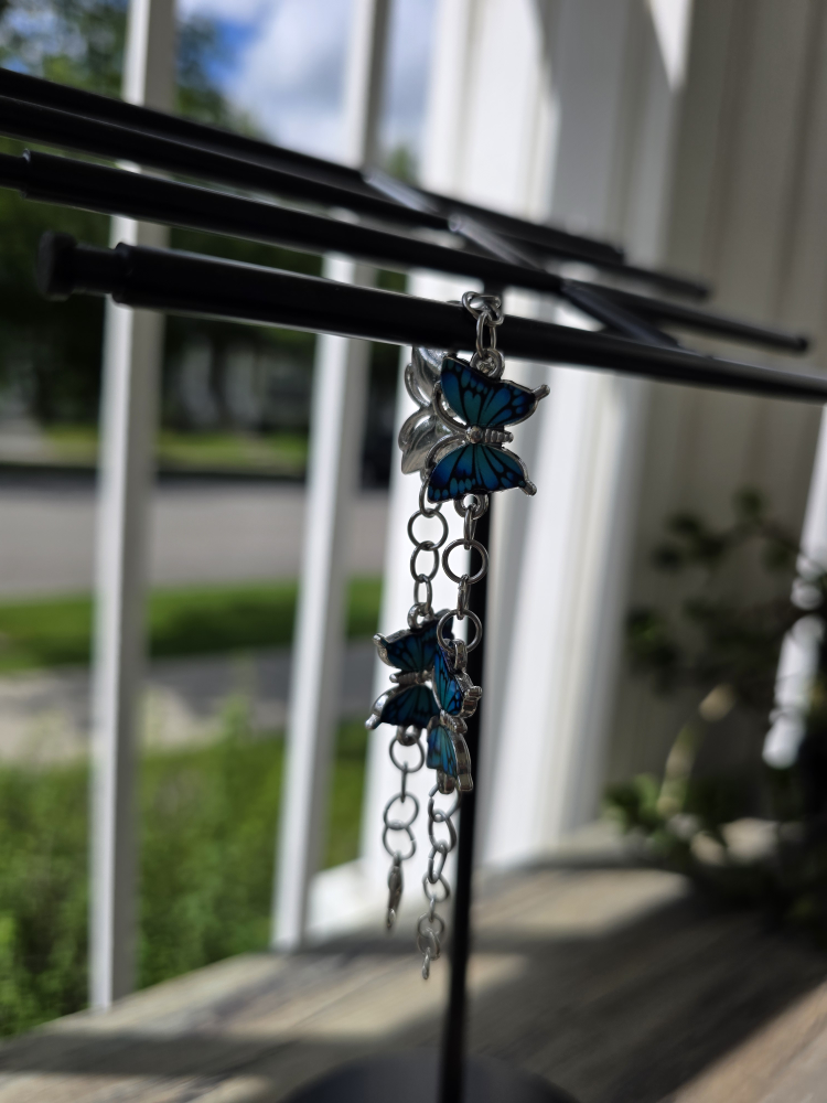 Butterfly Charm Bracelet - Blue & Silver - photo 5