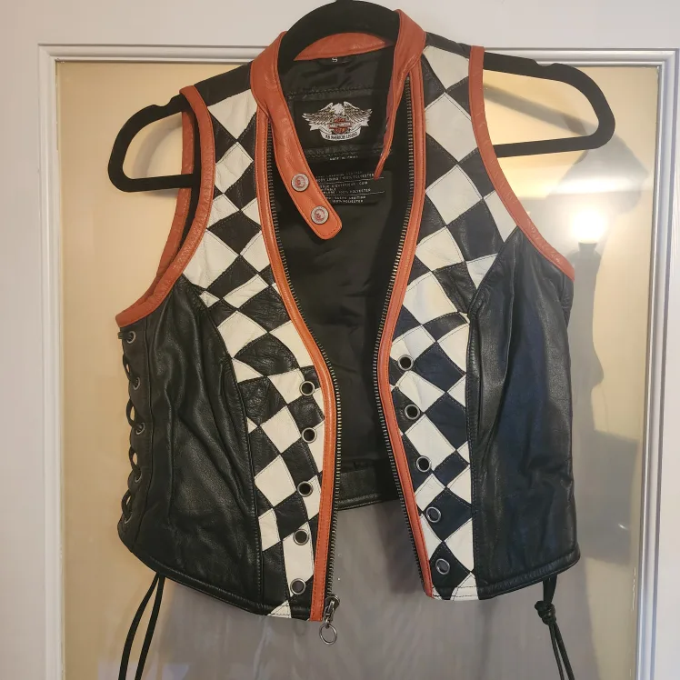Harley-Davidson Leather Vest - Size S thumbnail