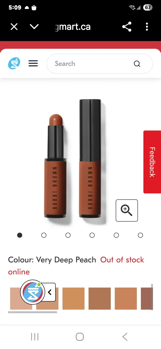 Bobbi Brown Skin Concealer Stick - Very Deep peach thumbnail
