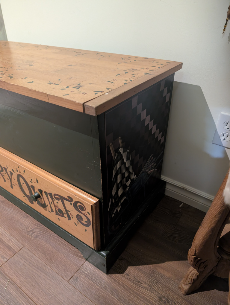 Solid Wood Chest with Drawer - photo 4