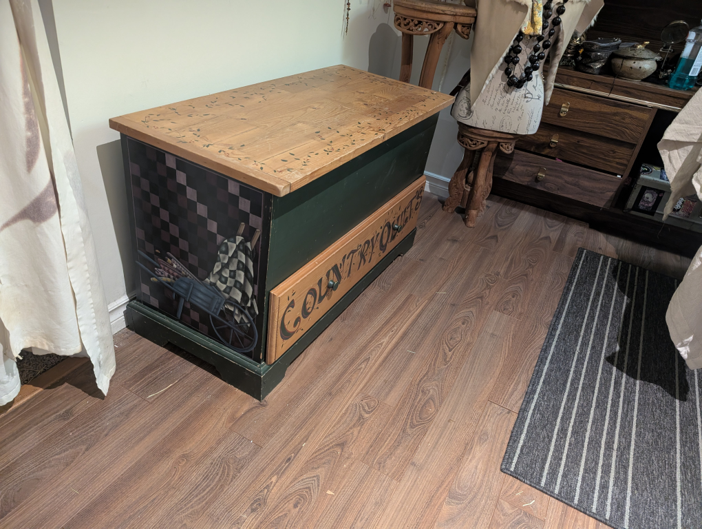 Solid Wood Chest with Drawer - photo 5
