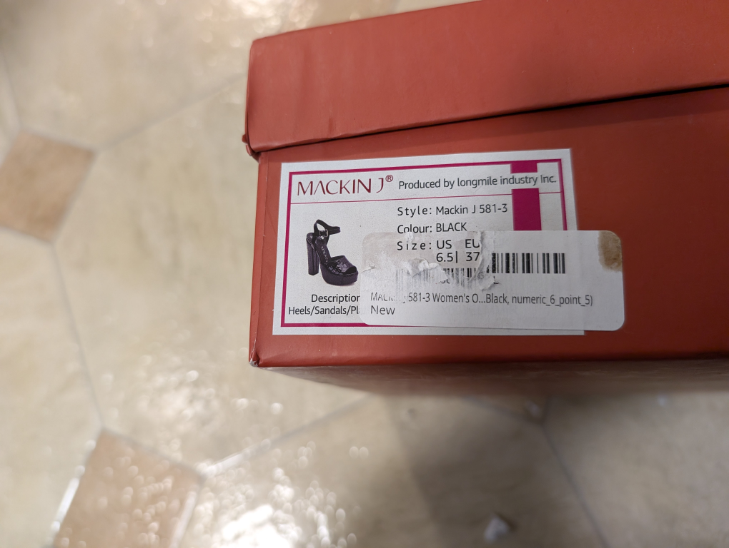 Black high Heels Size US 6.5 - photo 3