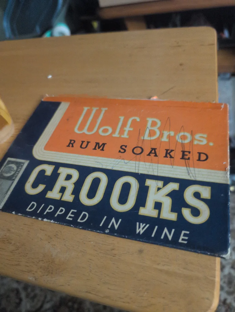 Wolf Bros. Rum Soaked Crooks Sign thumbnail
