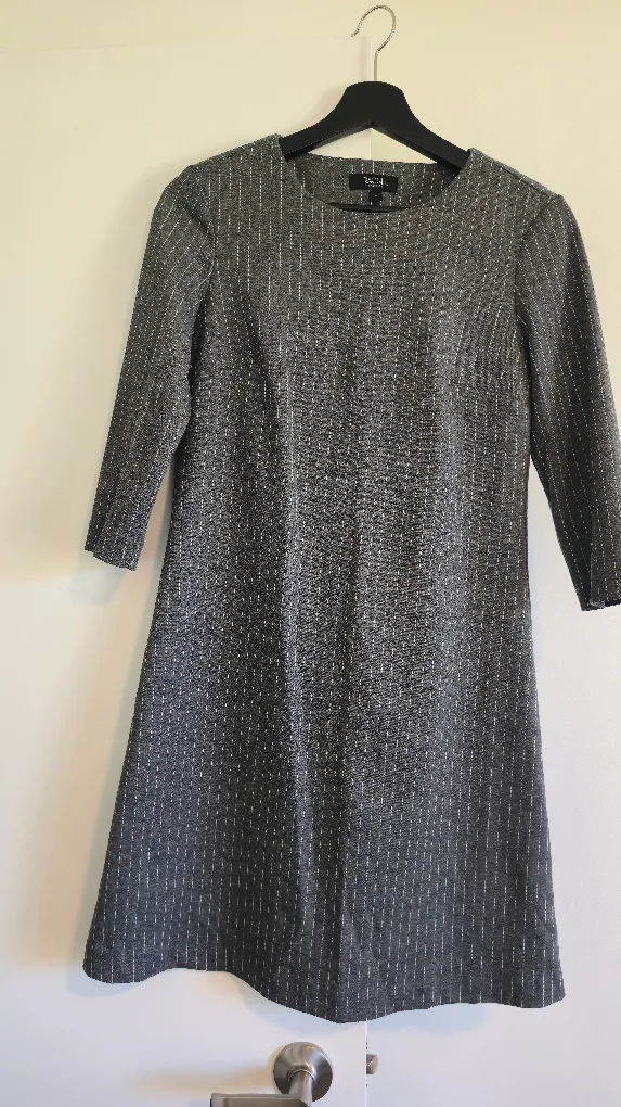 Rachel Roy Grey Pinstripe Dress - Size 4 thumbnail