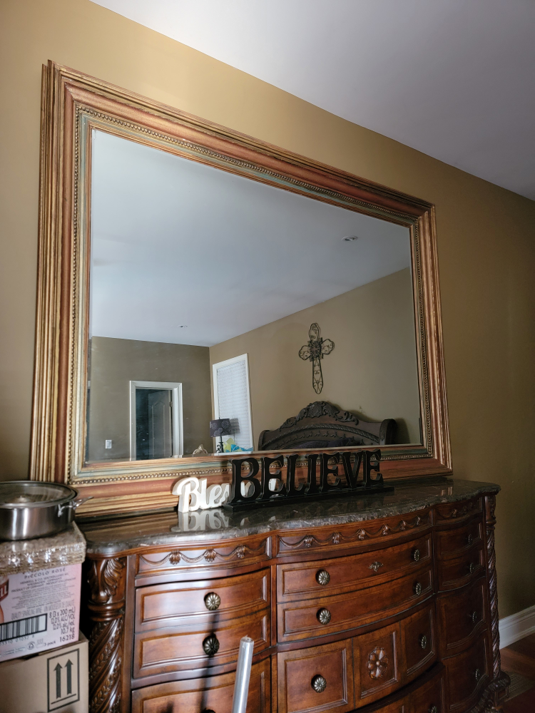 Large Ornate Framed Wall Mirror🧡