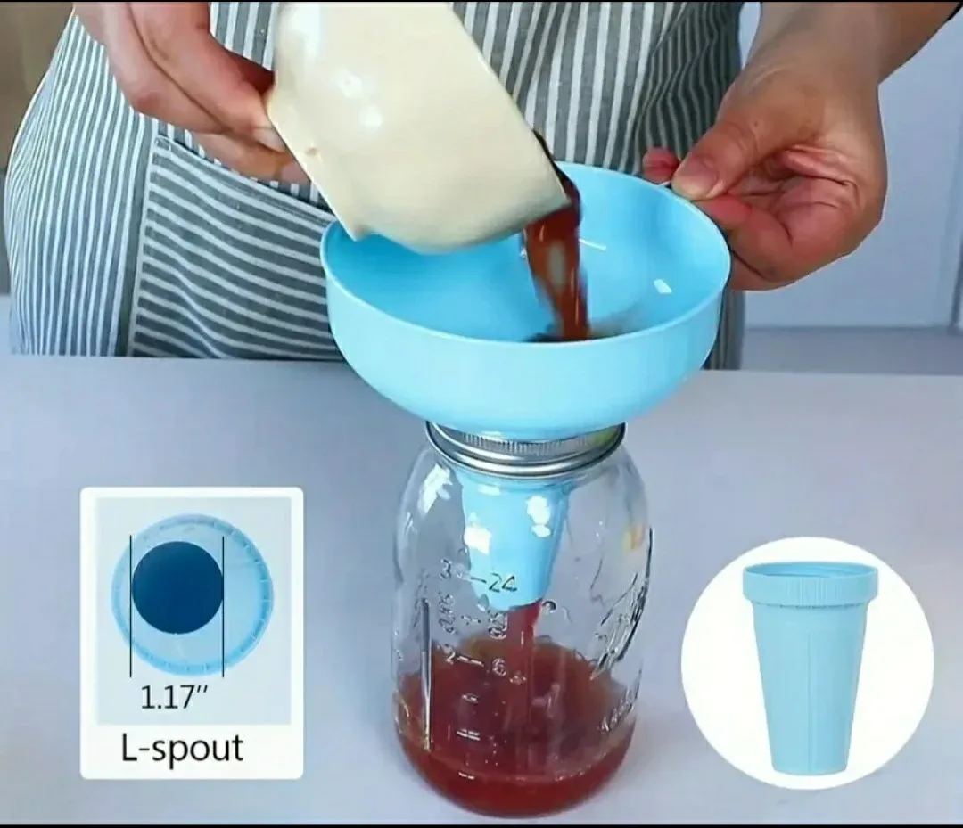 ❤ Multi-Purpose Funnel Set - Screw Spout, Nestable image indicator(10)