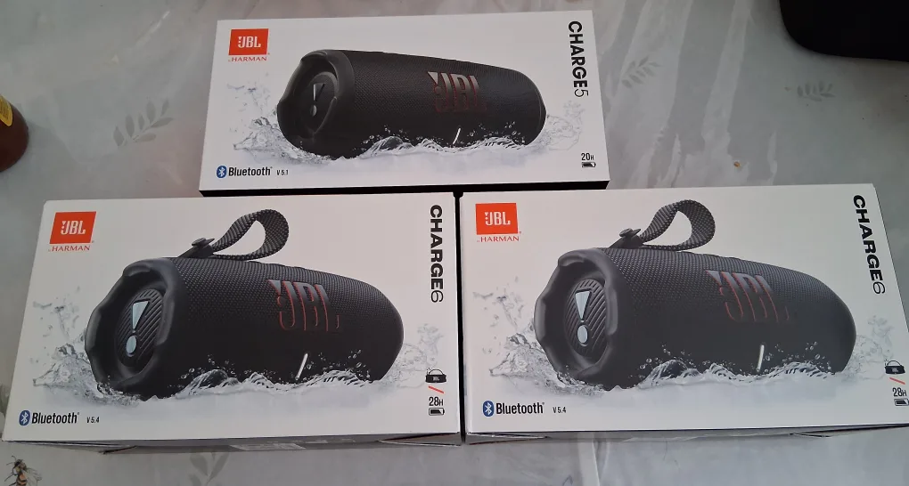 JBL Charge 6 & Charge 5 Bluetooth Speakers - New in Box! thumbnail