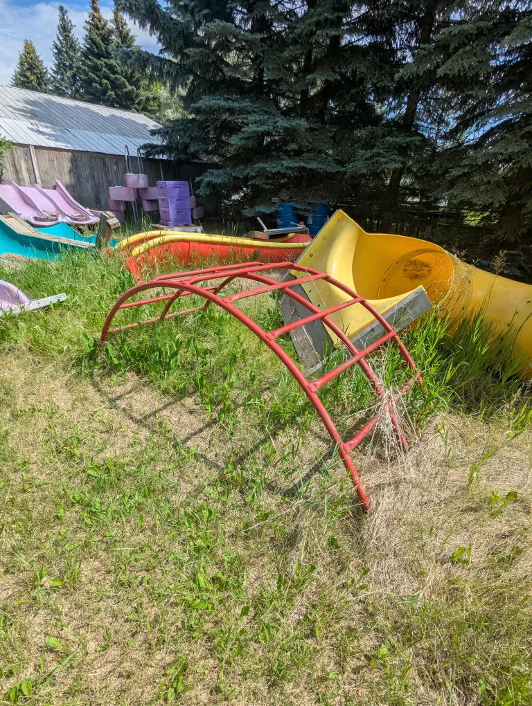 Red monkey bars thumbnail