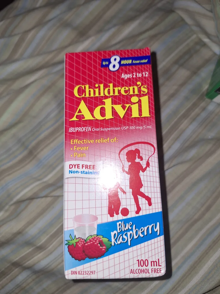 Children's Advil Blue Raspberry 100mL thumbnail