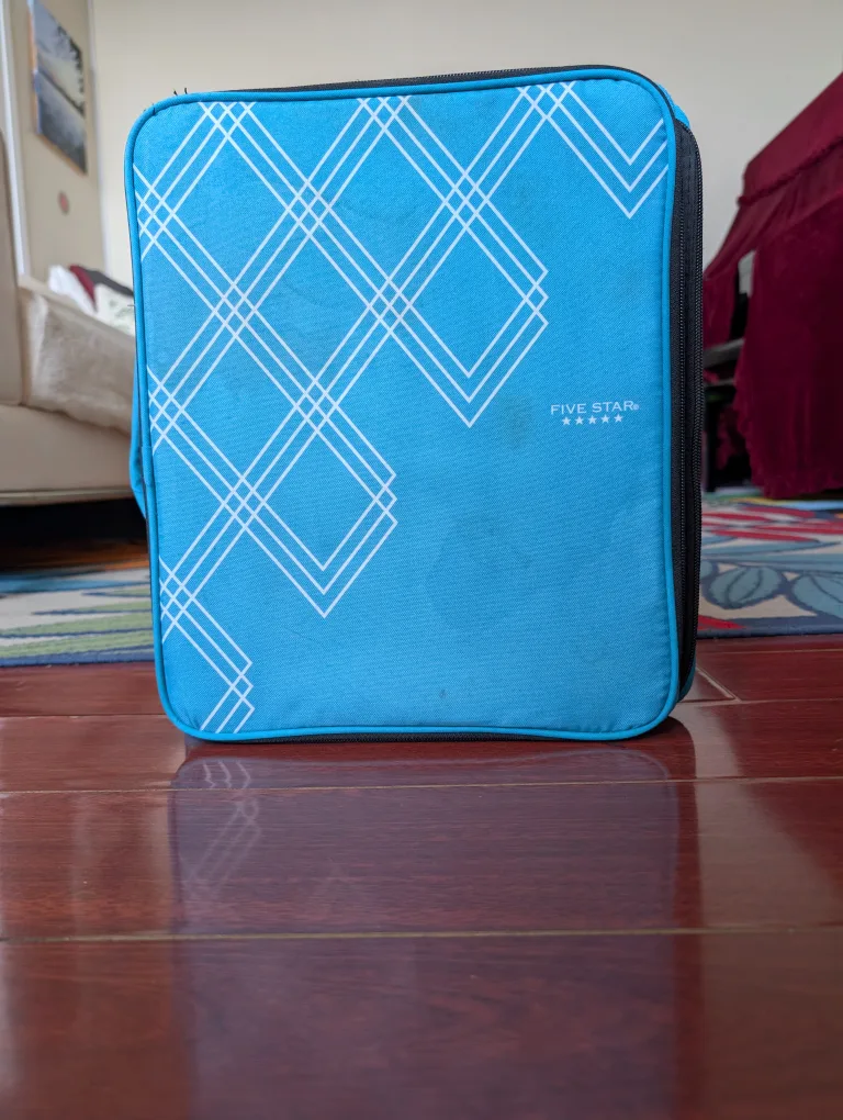 Five Star Zipper Binder - Turquoise thumbnail