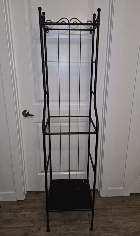 Black Metal & Glass shelf - photo 2