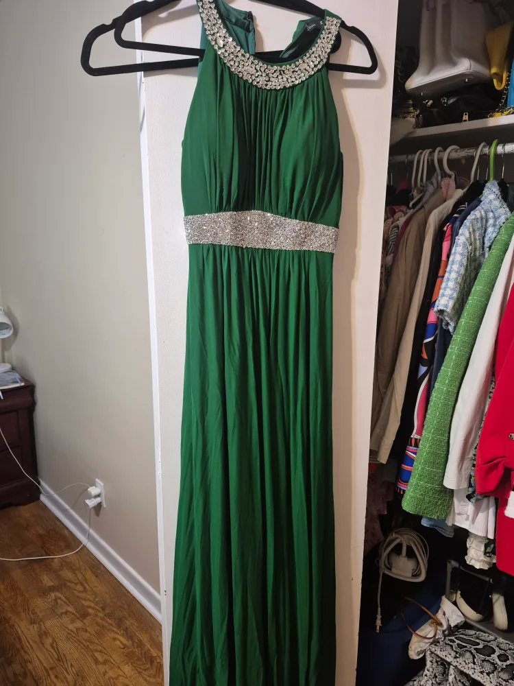 Emerald Green Maxi Dress thumbnail