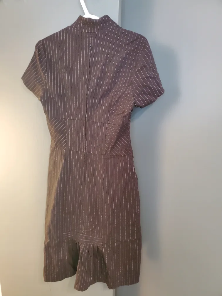 Le Chateau Pinstripe Dress - Size M image indicator(5)