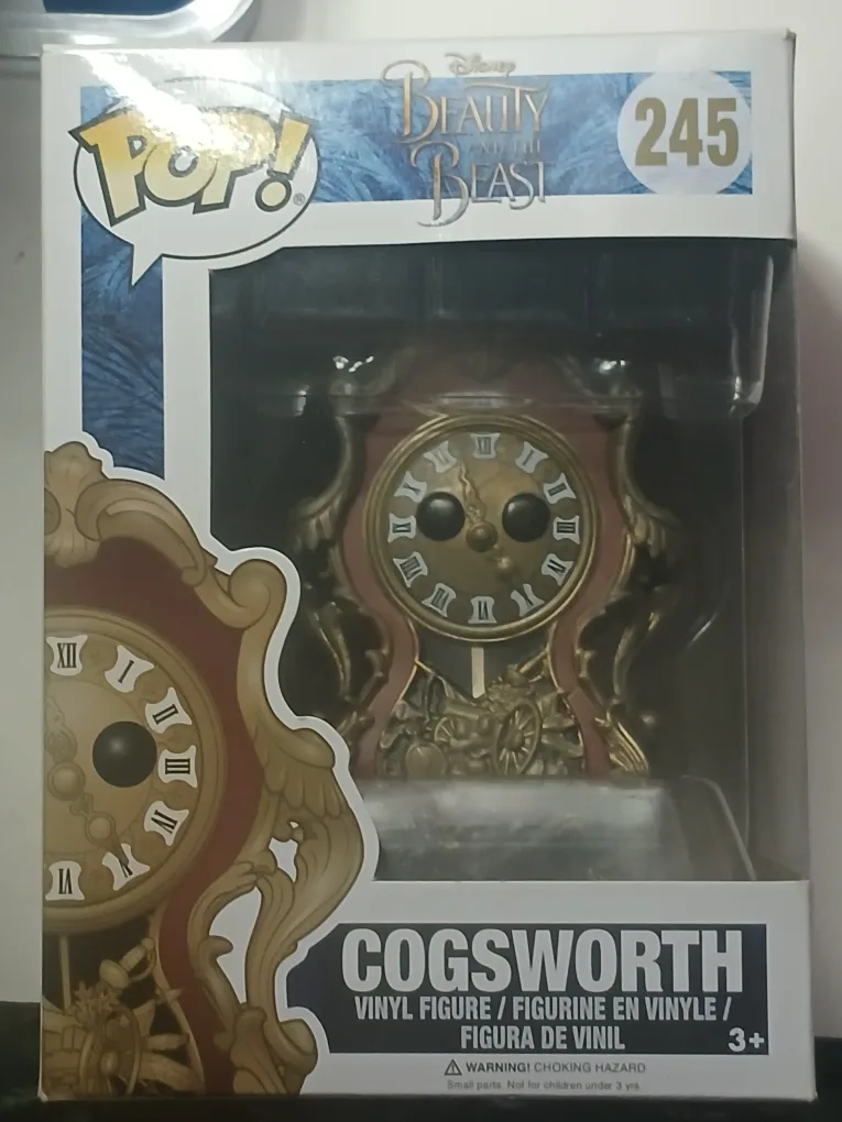 Funko Pop! Disney Beauty and the Beast Cogsworth #245 thumbnail