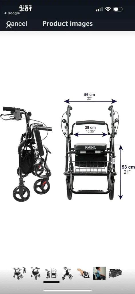 KMINA Lightweight Folding Walker for Seniors image indicator(2)