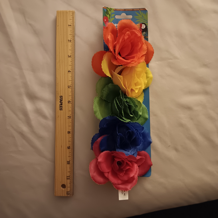 Rainbow Flower Headband - New #4