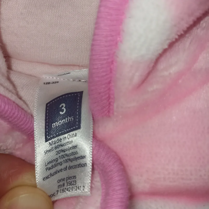 ‼️Sale‼️Carter's 3 Months Pink Monkey Snowsuit image indicator(2)