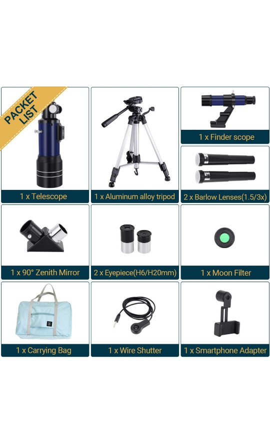 BNISE Telescope with Tripod & Accessories - Like New! - photo 2