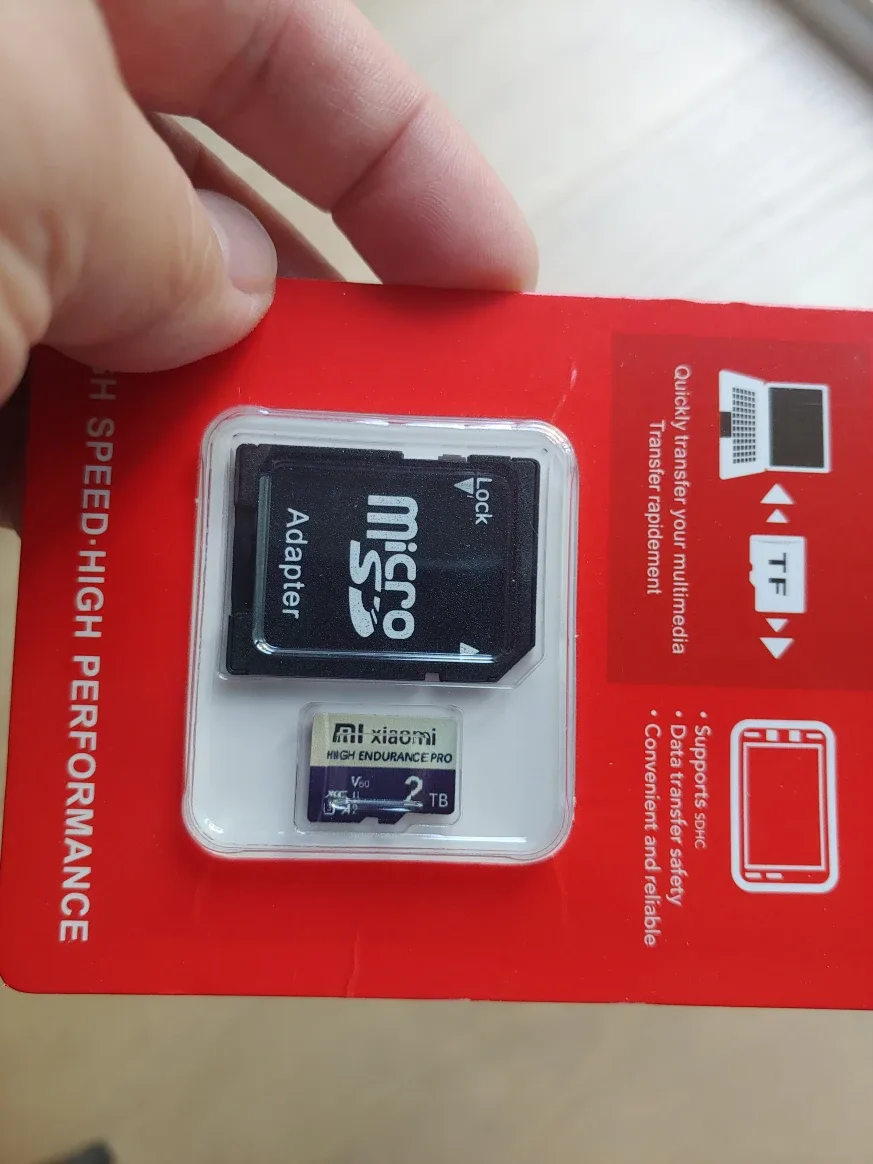 2TB MicroSD Card TF Card Memory Card w SD Adapter image indicator(4)